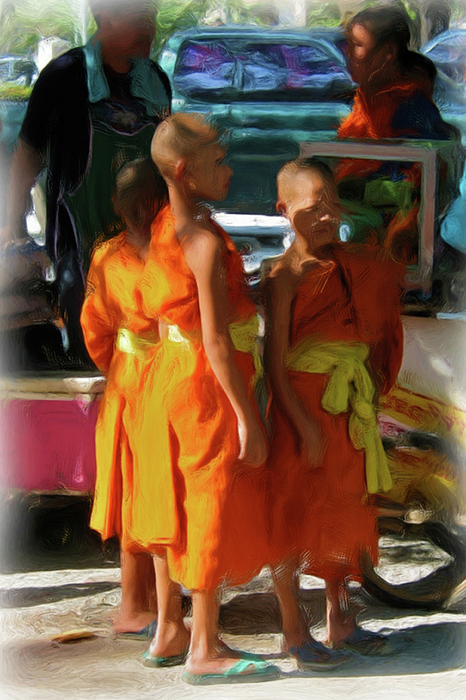Little Novice Monks 1-cropped by Bates Clark Little Novice Monks 1-cropped by Bates Clark